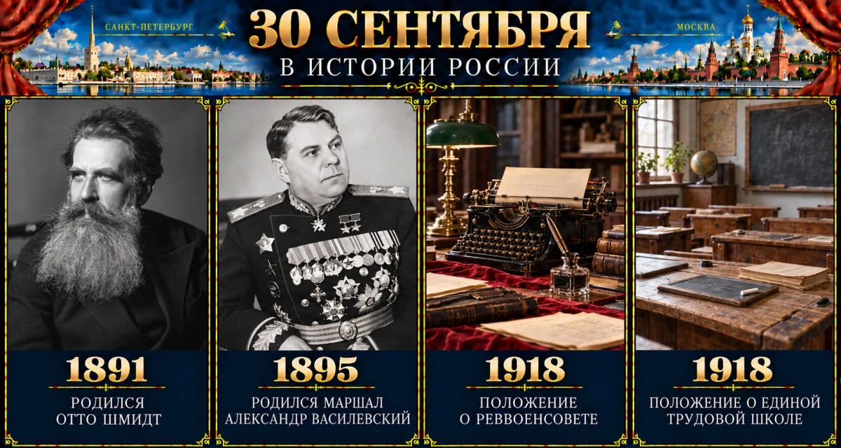 30 сентября в истории России