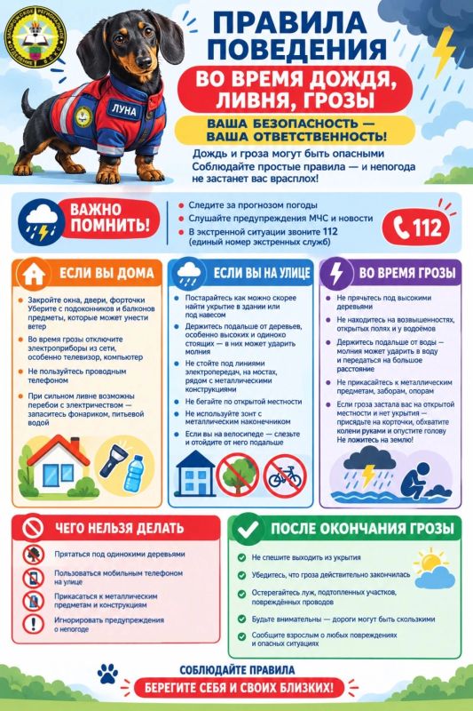 Наш четвероногий друг, доброволец Запорожского РО ВСКС Луна, принесла вам порцию полезной информации