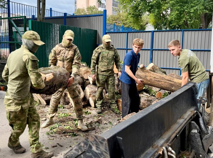Дрова из парков Симферополя отправили бойцам на Запорожское направление