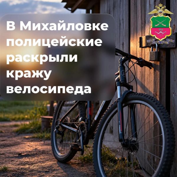 В Михайловке полицейские раскрыли кражу велосипеда