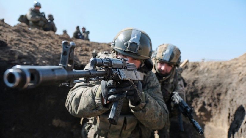 Минобороны России показало работу штурмовиков по зачистке опорника ВСУ