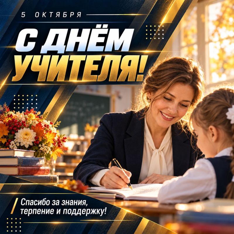 С Днём учителя!. «Попробуй ещё раз, у тебя получится»