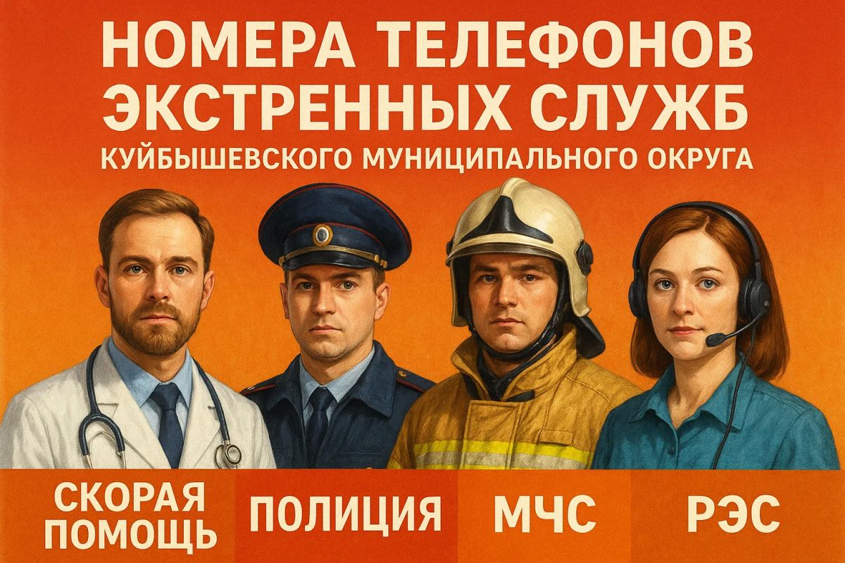Номера телефонов экстренных служб Куйбышевского муниципального округа