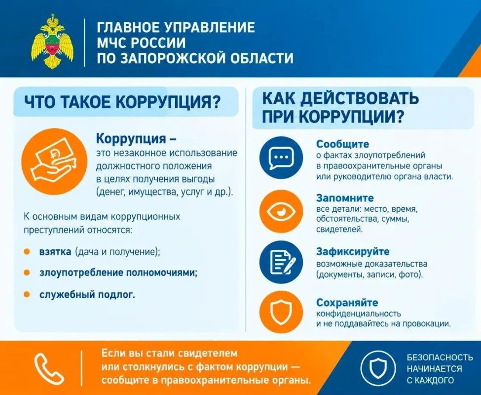 Как действовать в случае коррупционных проявлений