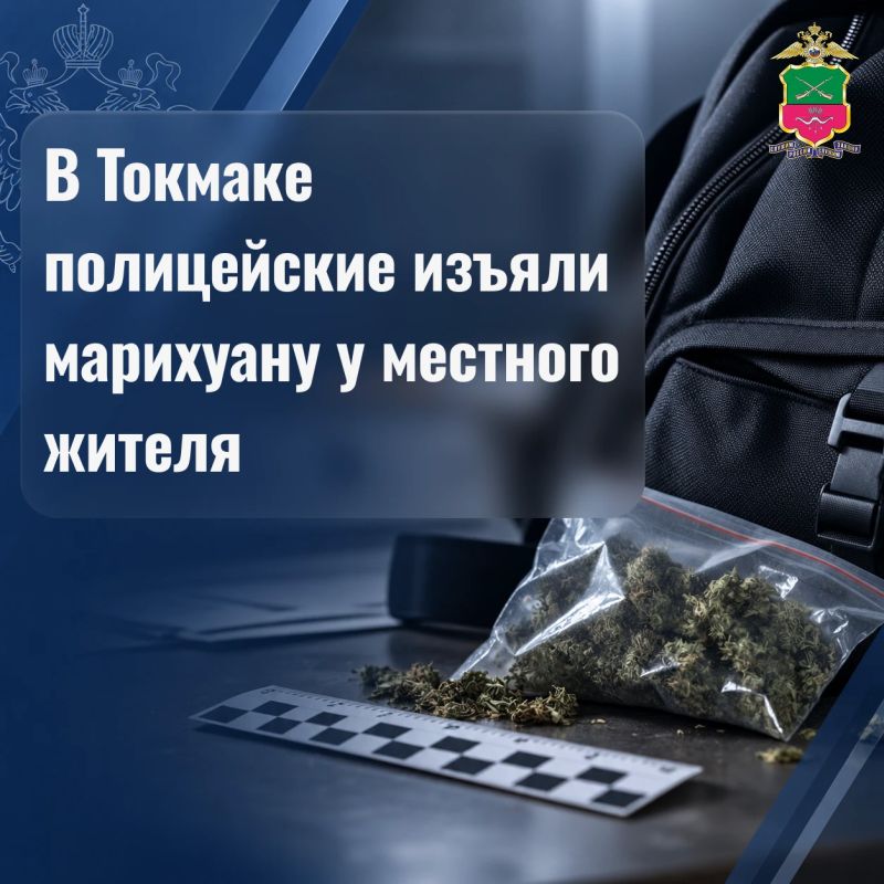 В Токмаке полицейские изъяли марихуану у местного жителя