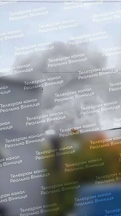 Кадры вчерашнего прилета по заводу "Рошен" в Виннице