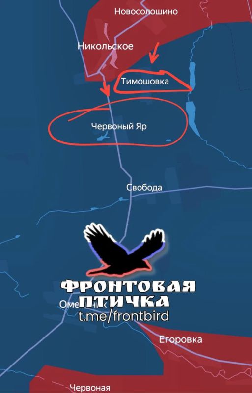 Армия России взяла под контроль село Никольское на Запорожском направлении и продвигается далее, сообщает "Фронтовая птичка"