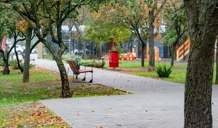 В Мелитополе открыли сквер Огнеборцев в честь пожарных и спасателей