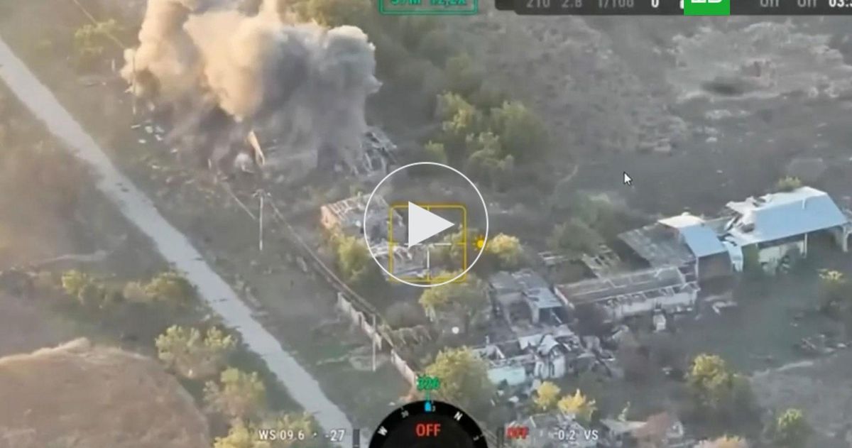 Опубликовано видео боев за Омельник в Запорожской области
