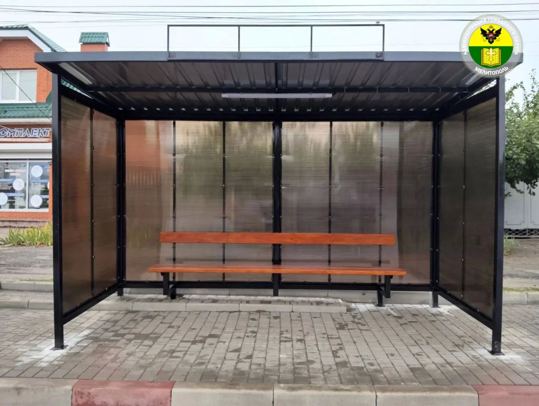 В Мелитополе установлена новая остановка на улице Ломоносова