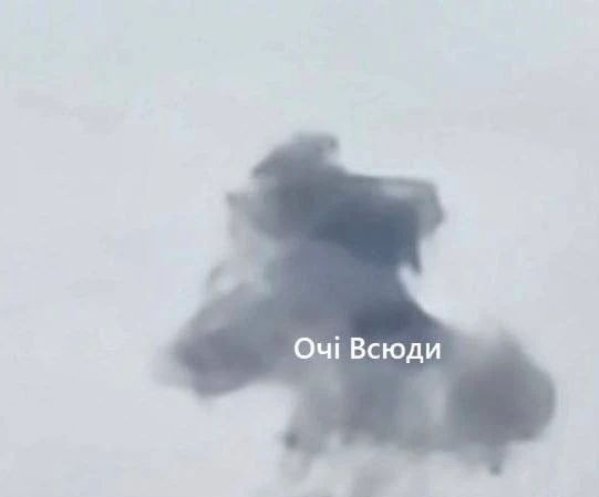 Дым над местом прилета в Запорожье