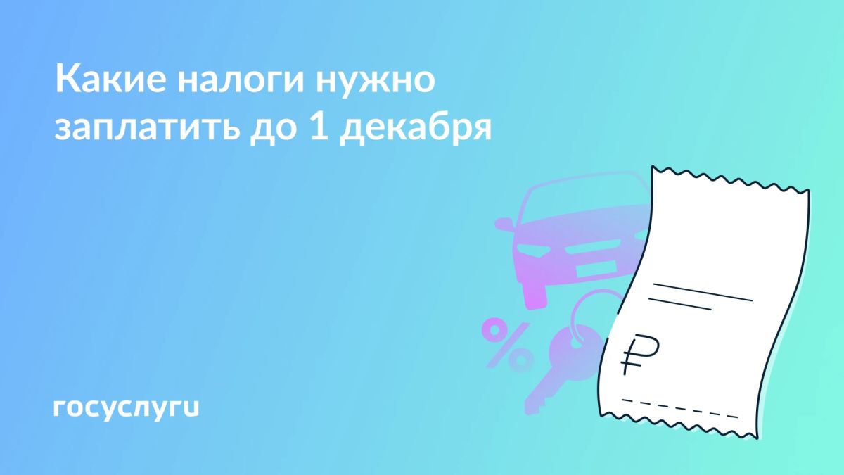Платите налоги через Госуслуги